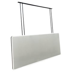 Miroir double face de salle de bain rectangulaire suspendu Quadris éclairé
