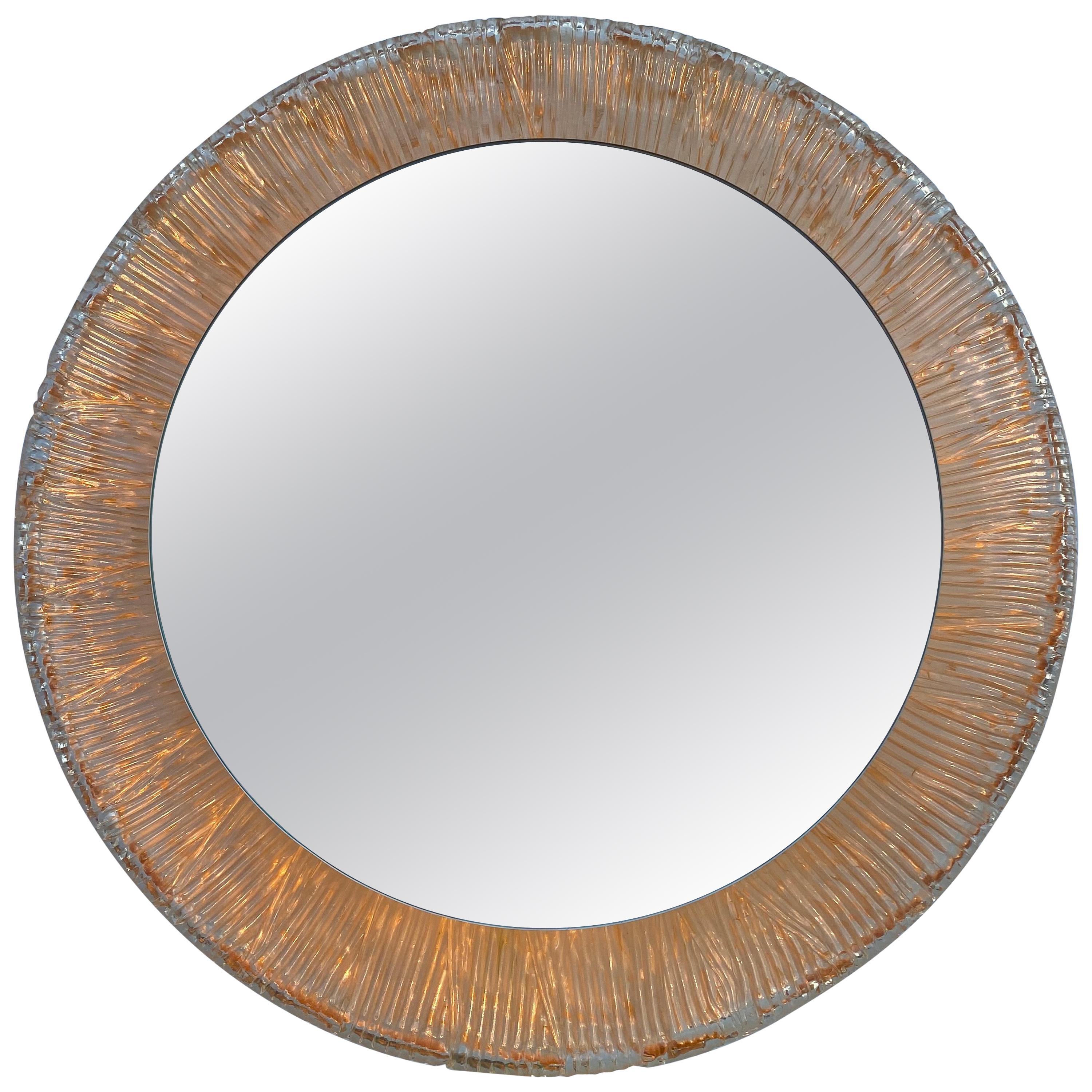 Illuminated Round Acrylic Mirror