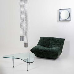 Illuminated Square Aluminium Wall Mirror, probably Italy, 20th century