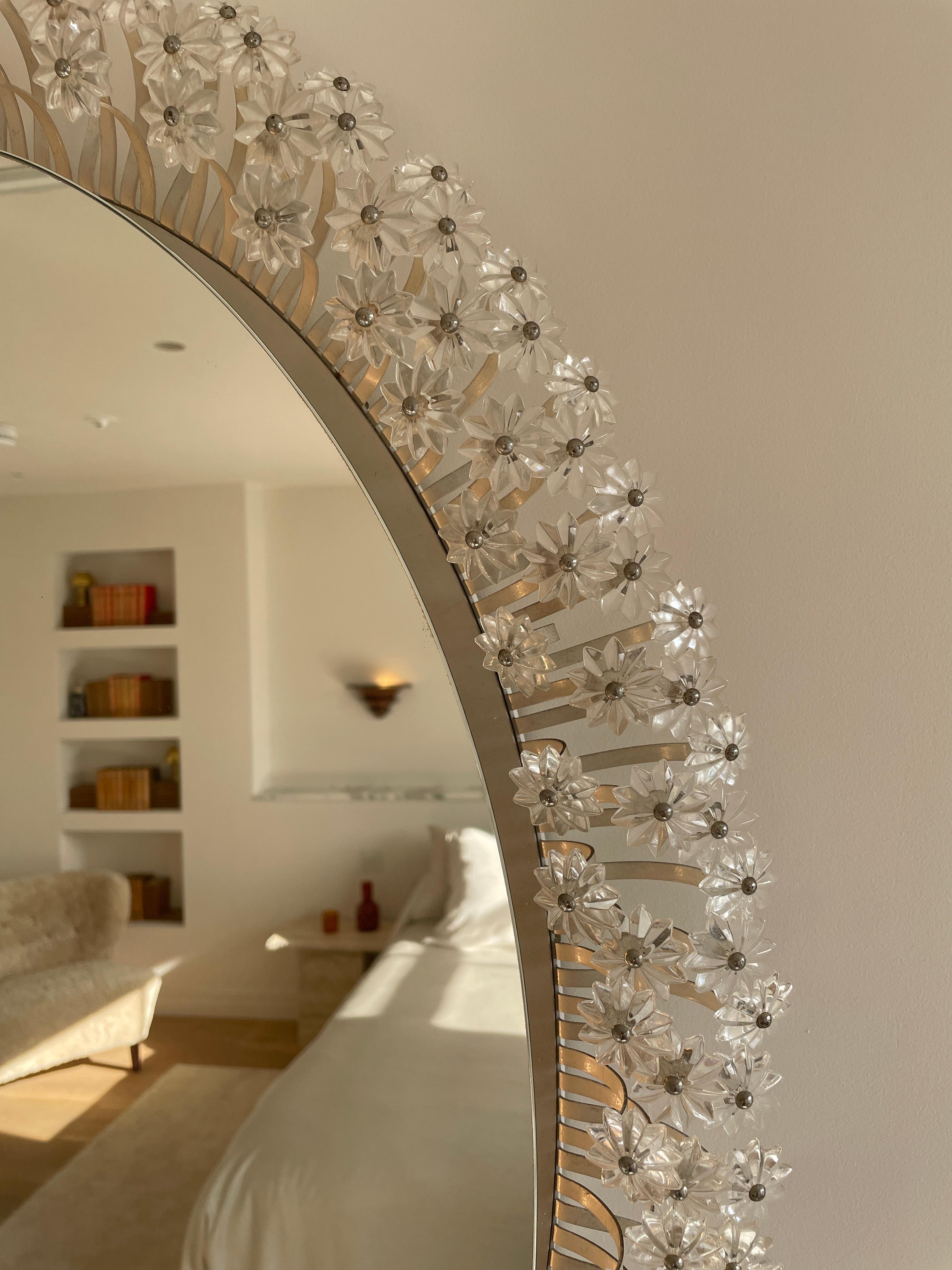 Organic Modern Illuminated Wall Mirror by Emil Stejnar