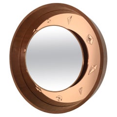 Illuminated Wall Mirror by Guglielmo Ulrich Prod. by Fontana Arte, Italy