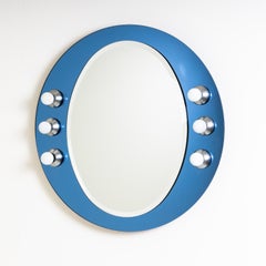 Illuminated Wall Mirror, Italy 1970s