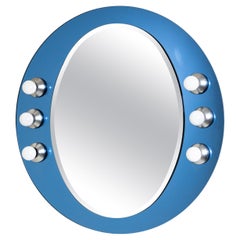 Illuminated Wall Mirror, Italy 1970s