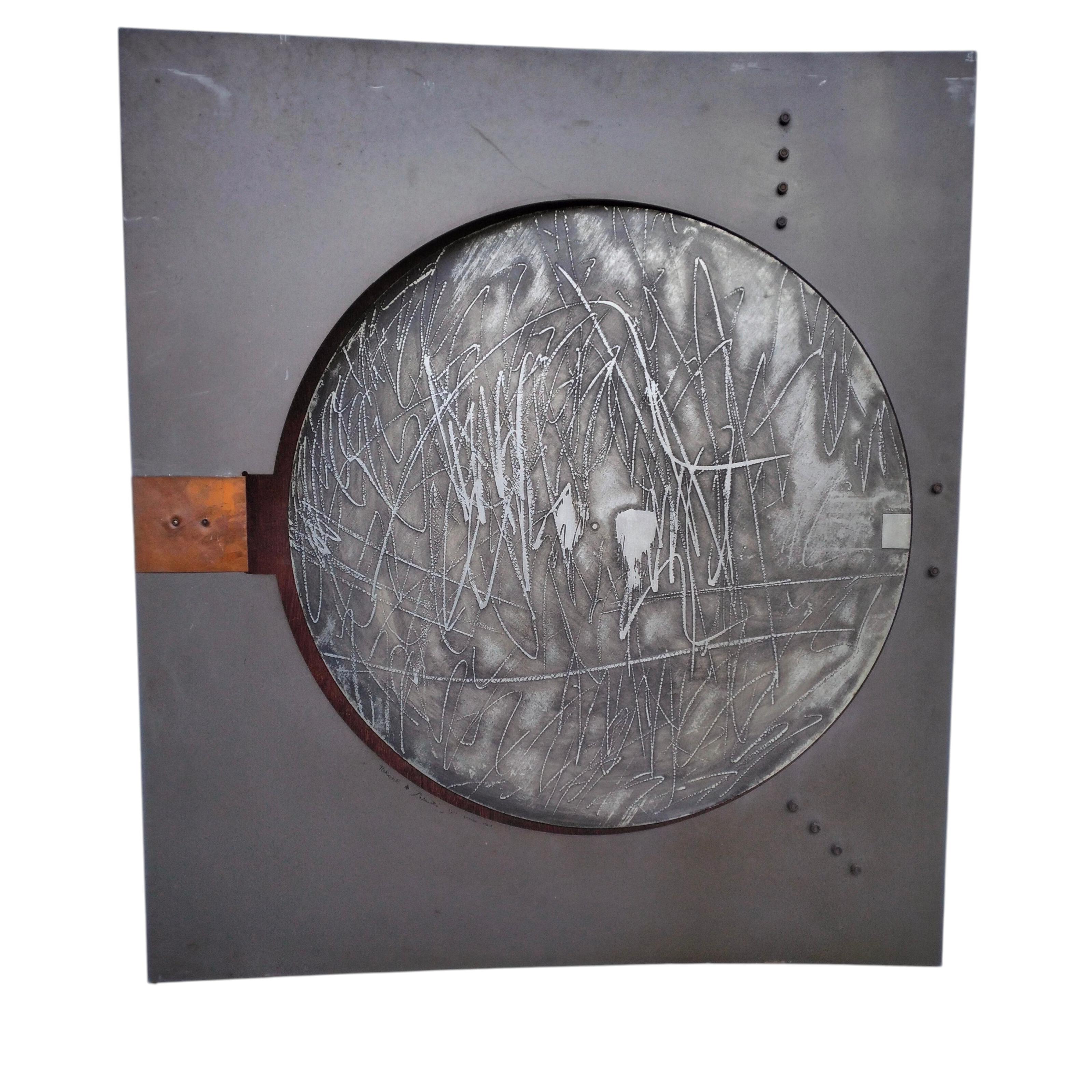 Panel mural iluminado de Nerone and Patuzzi Gruppo NP2 Años 70 en venta