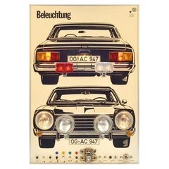 Illuminated Wall Relief with Car and Lights for Driving Instructions