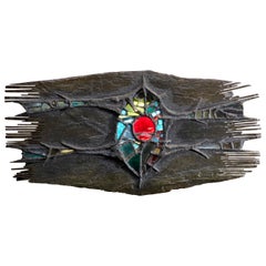 Sculpture murale éclairée de Pia Manu