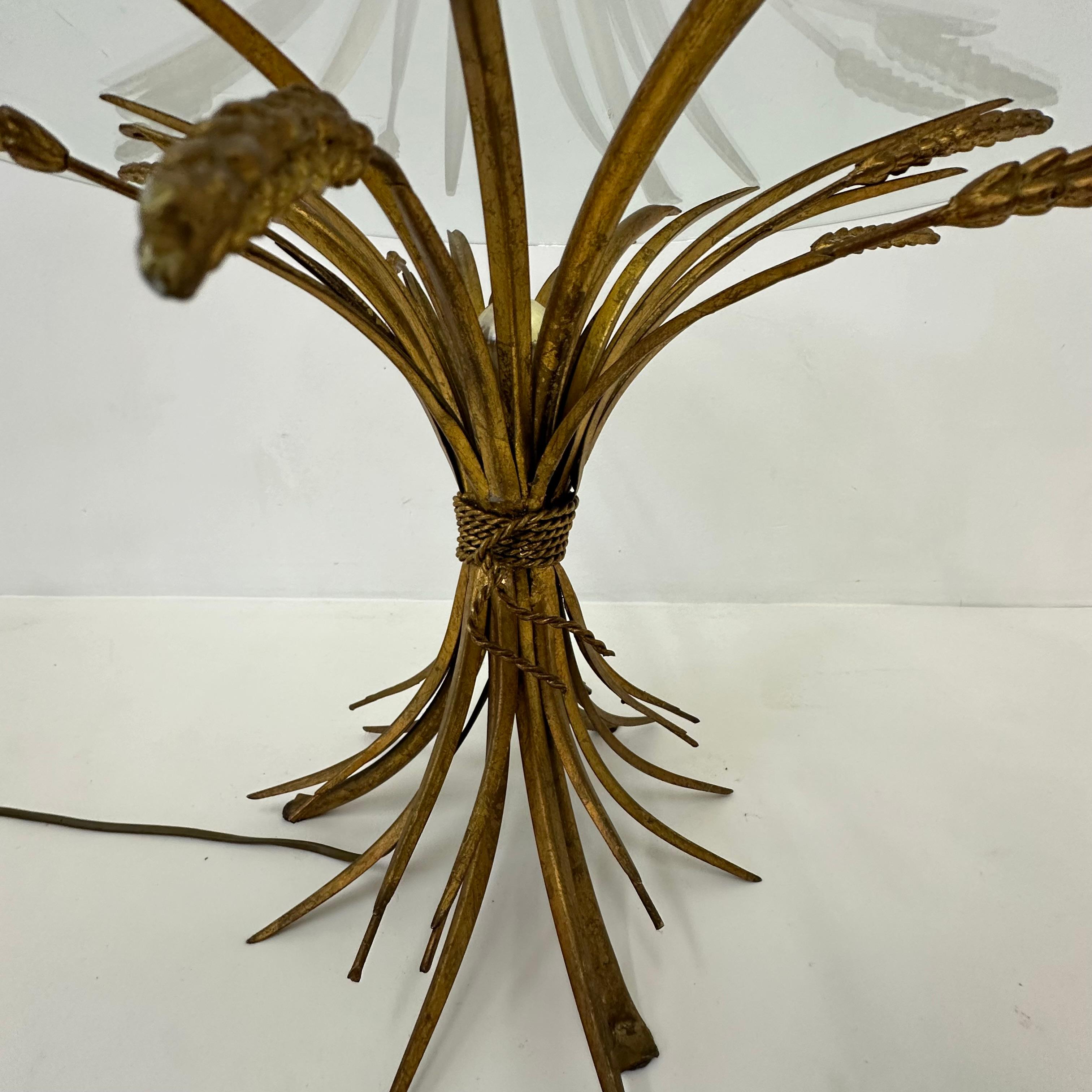 Illuminated wheat sheaf side table , 1970s For Sale 6