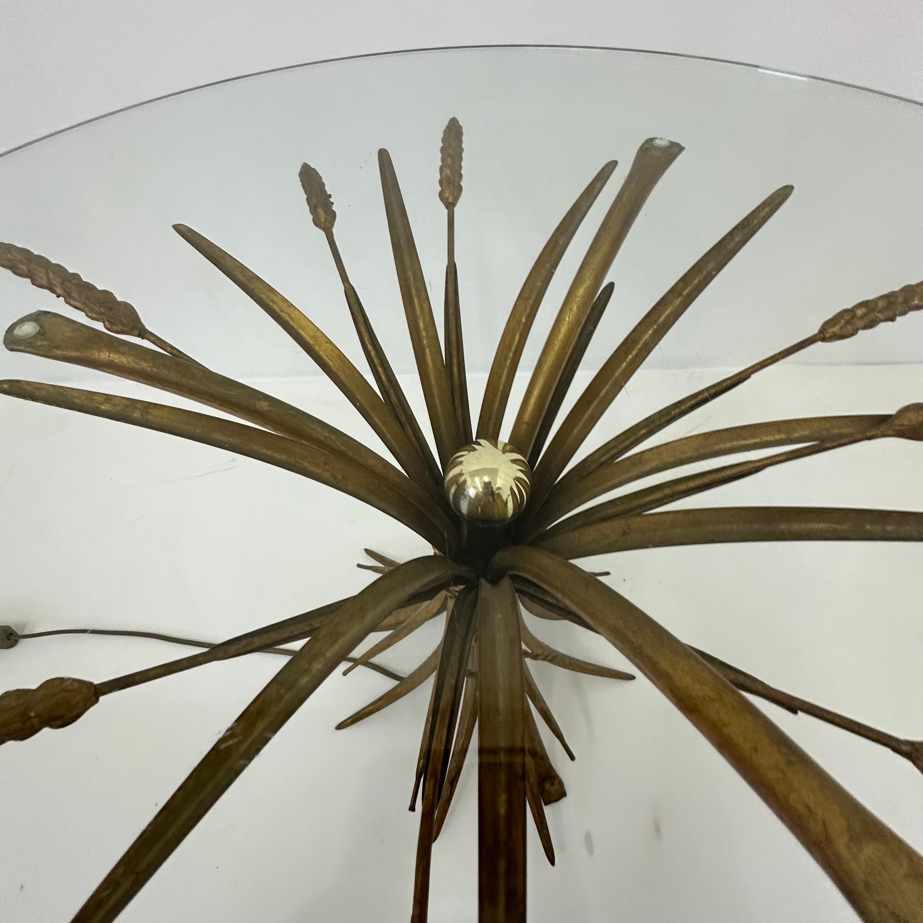 Illuminated wheat sheaf side table , 1970s For Sale 7