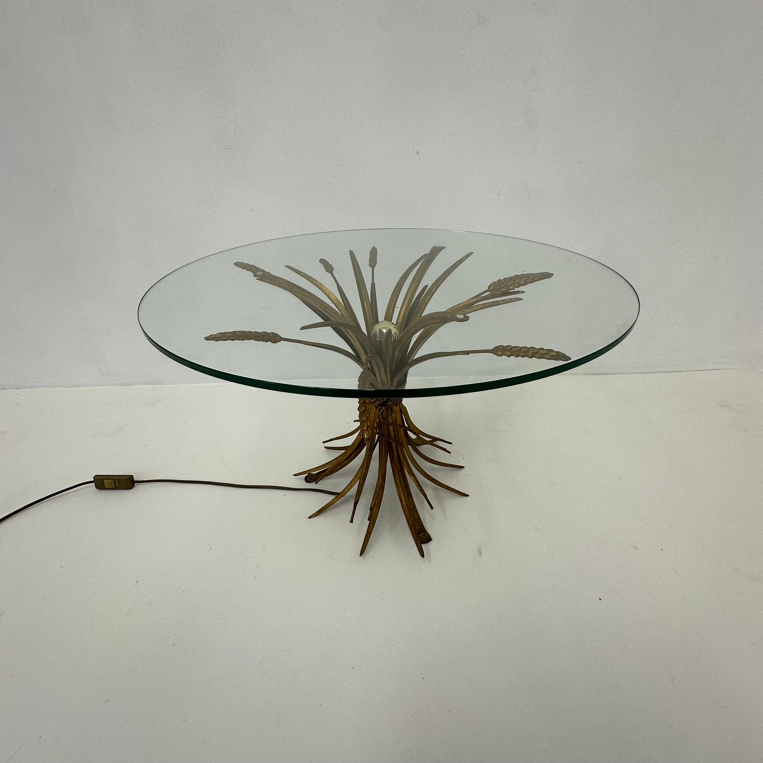 Illuminated wheat sheaf side table , 1970s For Sale 1
