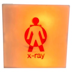 Leuchtschild mit Röntgenmotiv, 1970er Jahre, USA