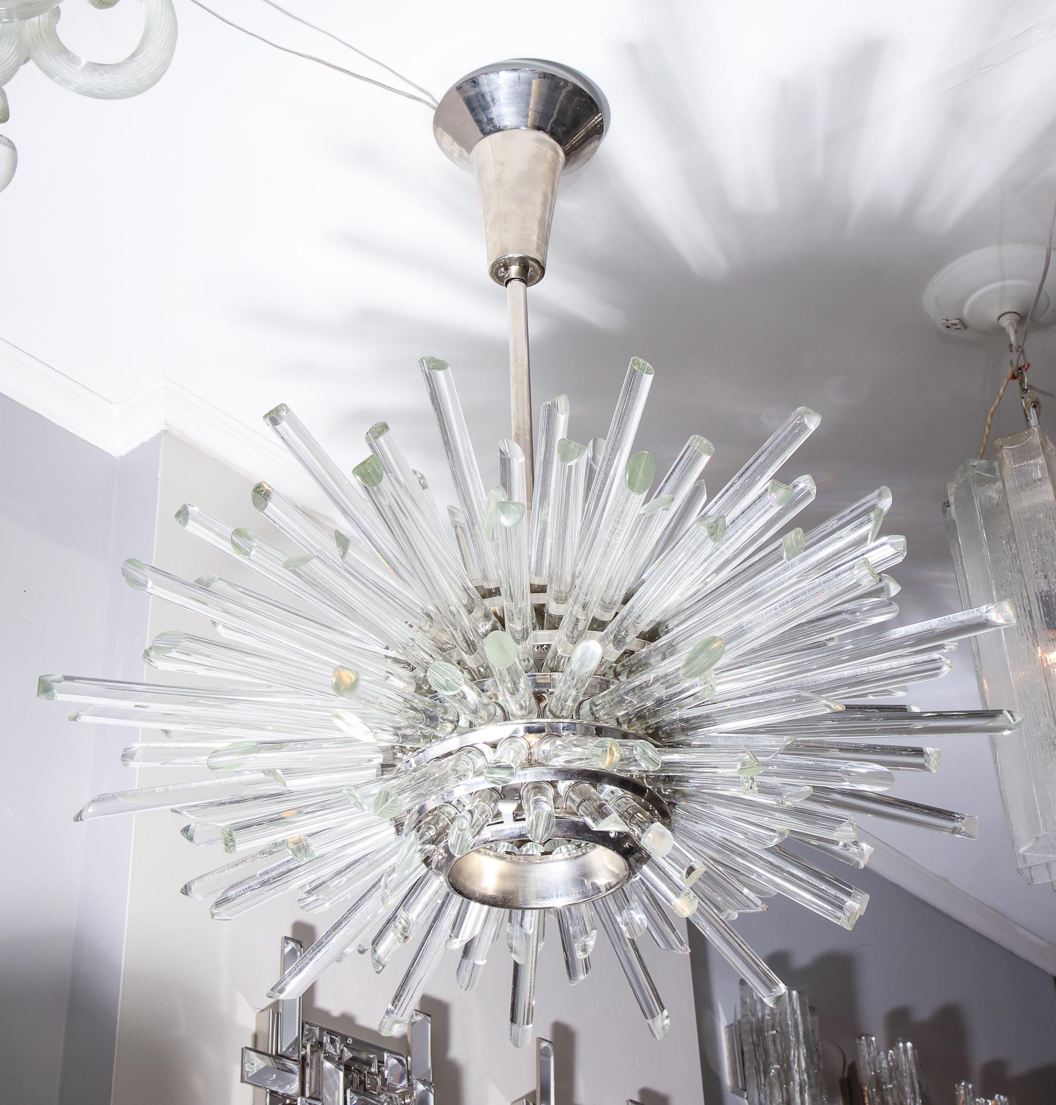 polished nickel sputnik chandelier