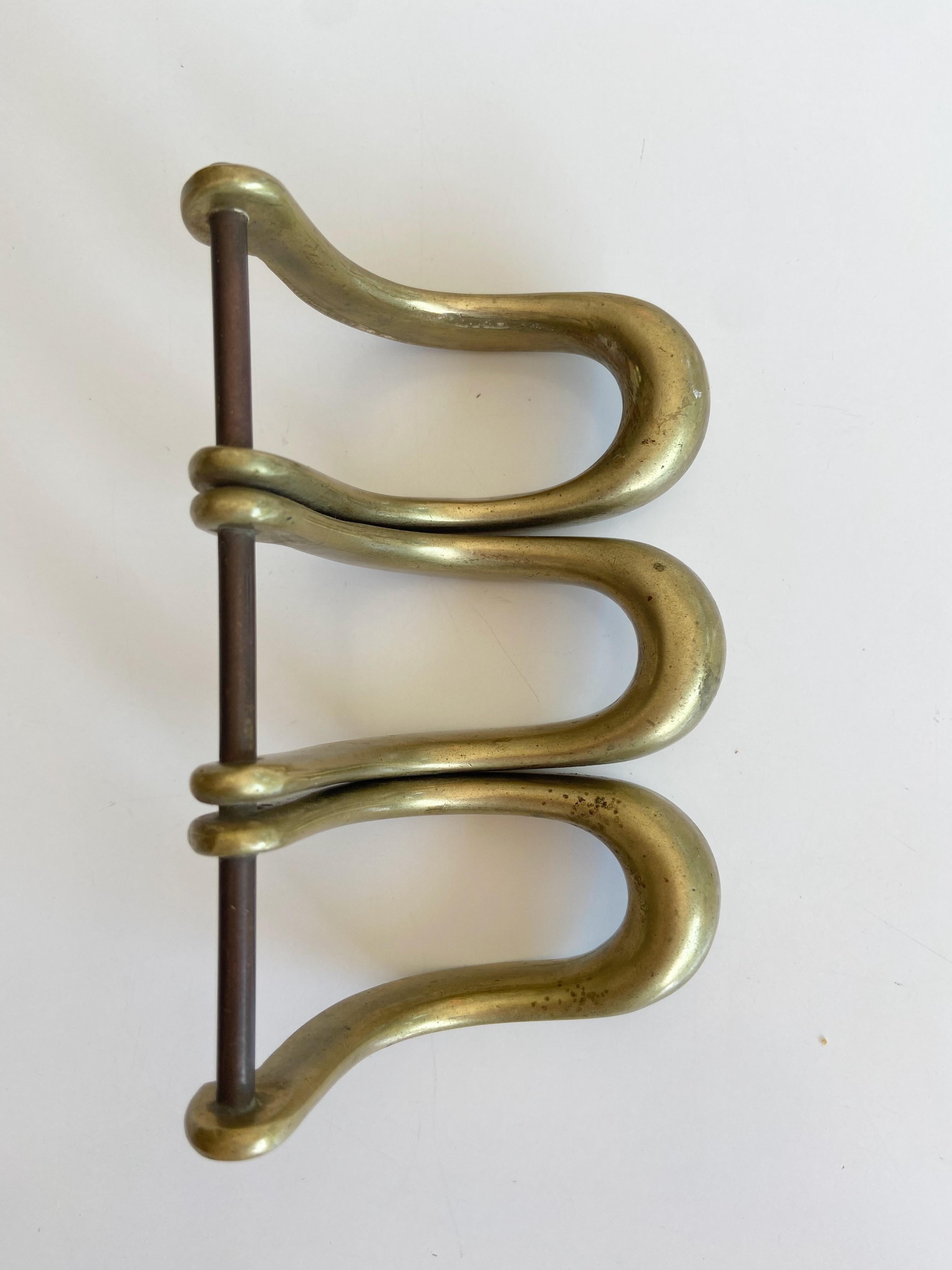 Illums Bolighus brass Design pipe stand Made in Denmark 1