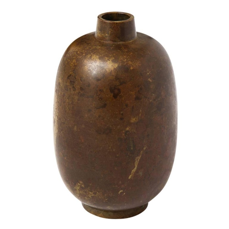 Illums Bolighus Bronze Vase, Signed 1