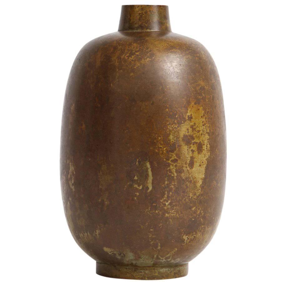 Illums Bolighus Bronze Vase, Signed