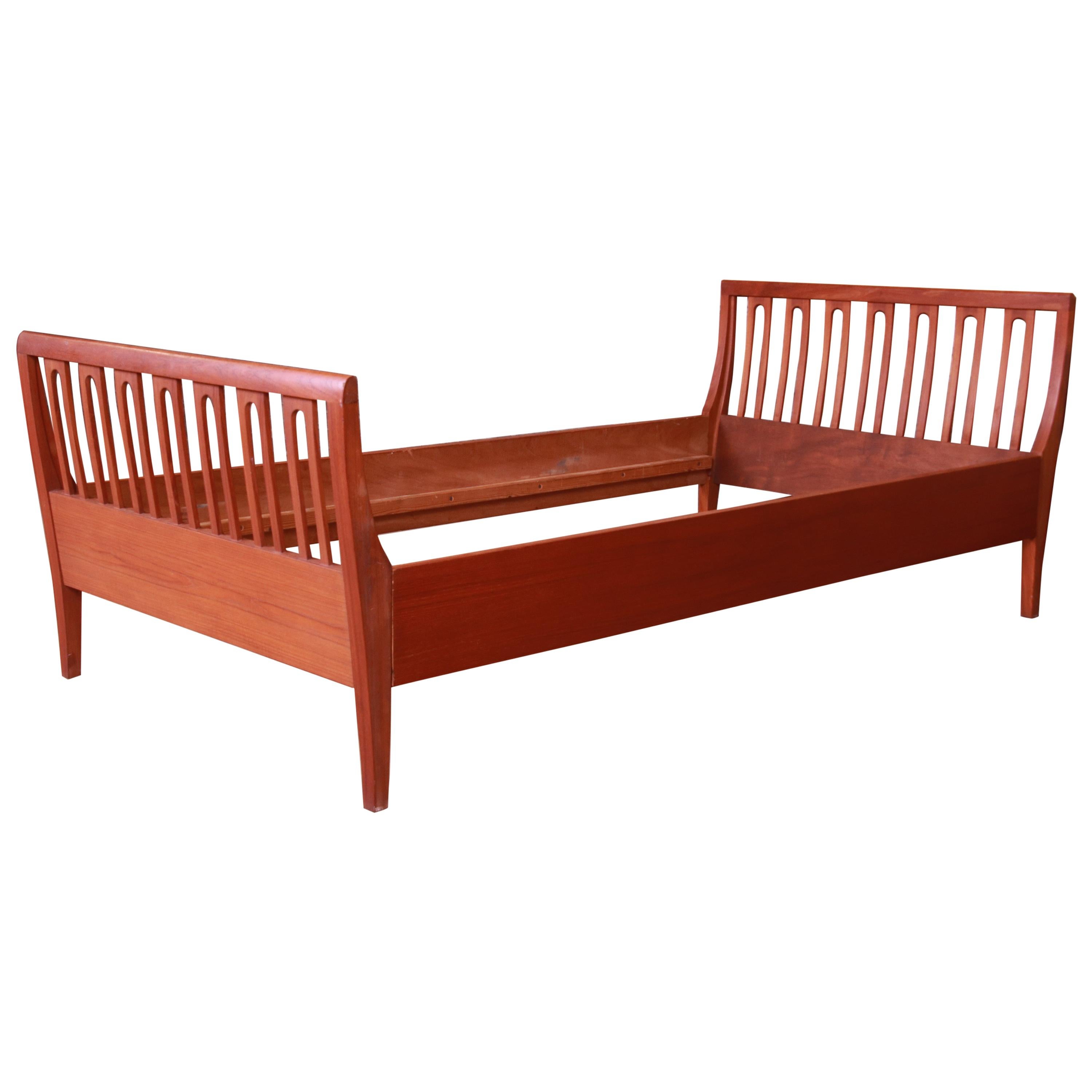 Illums Bolighus Danish Modern Teak Twin Size Bed, circa 1950s