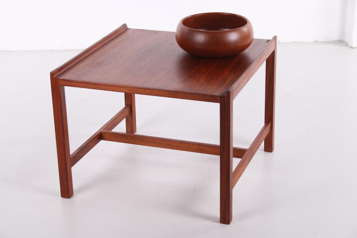 Illums Bolighus Danish Vintage Coffee Table or sidetable with Raised Edge, 1960s In Good Condition In Oostrum-Venray, NL