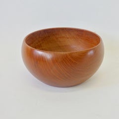 Illums Bolighus Kay Bojesen Style Turned Teak Bowl