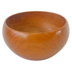 Illums Bolighus Kay Bojesen Style Turned Teak Bowl