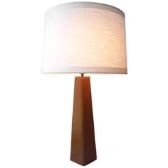 Illums Bolighus Leather Table Lamp Designed by Lisa Johansson Pape, Denmark