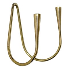 Illums Bolighus Candelabro da parete in ottone Portacandele Danimarca anni '50