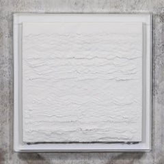 "Illusion" Abstract Textured Paper Artwork in Contemporary Neutral Tones