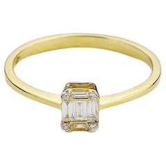 Bague Illusion Baguette Disguise Yellow-Rec