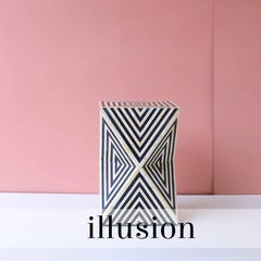 Illusion Black End Table