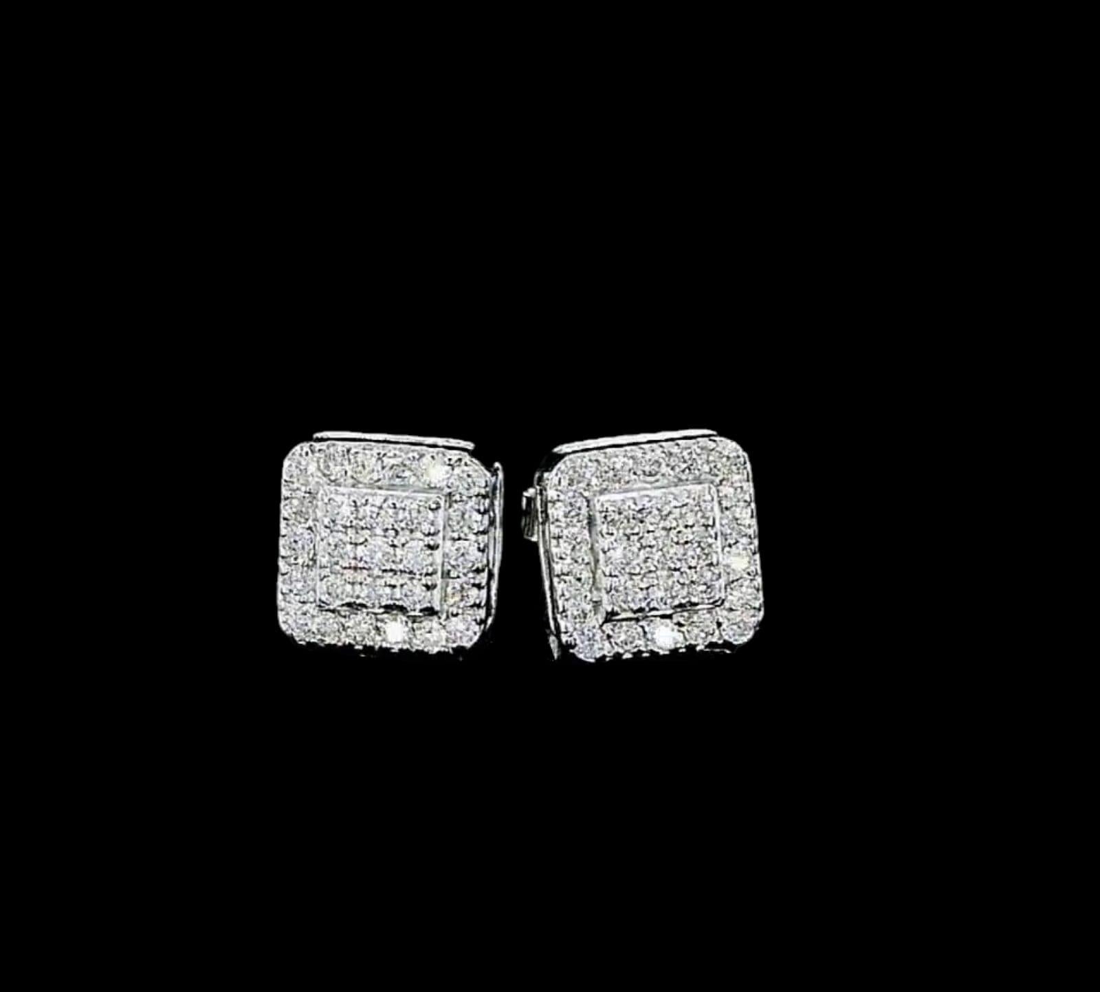 **100% NATURAL FANCY COLOUR DIAMOND JEWELRY**

✪ Jewelry Details ✪

♦ MAIN STONE DETAILS

➛ Stone Shape: round
➛ Stone Weight: 54 pcs - 0.15 cts

♦ GROSS WEIGHT: 1.94 grams

➛ Metal Type: 10k White Gold
➛ Jewelry Type: Diamond earrings, Stud