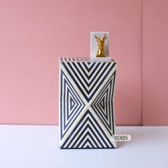 Illusion Effect Bone Inlay & Mother of Pearl End Table Duo by House of Jaipur