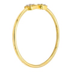 Illusion Emerald Diamond Bangle Bracelet