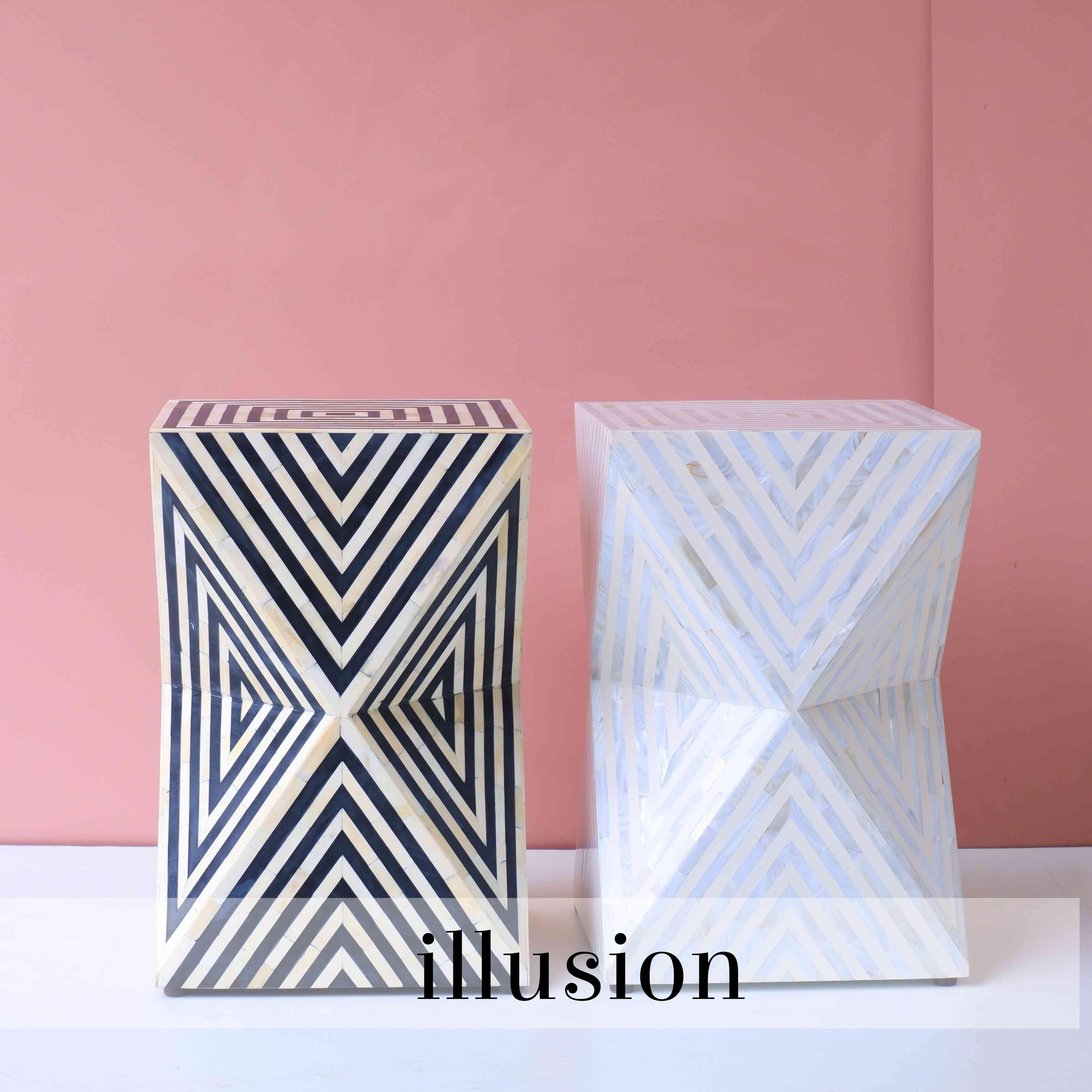 Anglo-indien Tables d'extrémité Illusion en vente