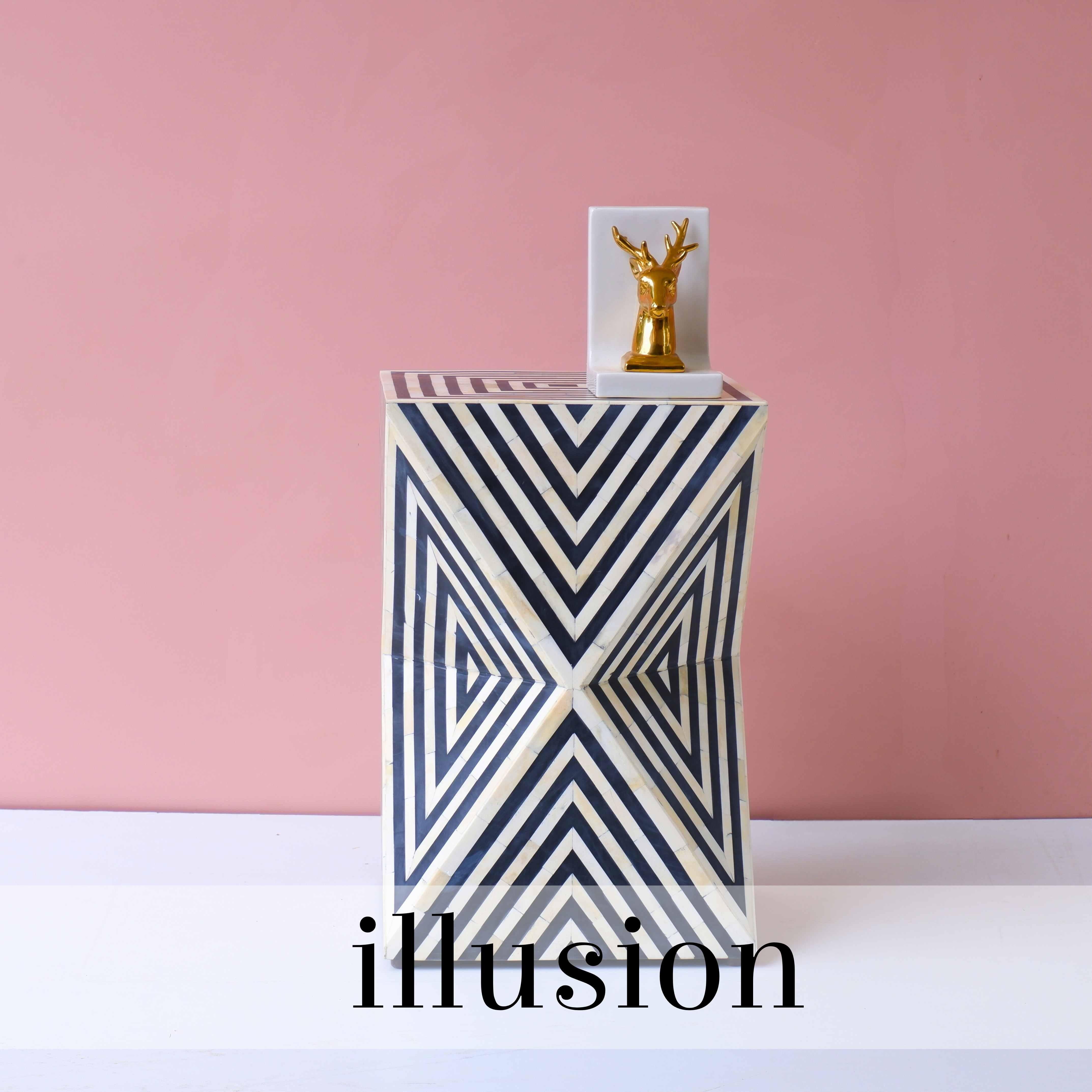 XXIe siècle et contemporain Tables d'extrémité Illusion en vente
