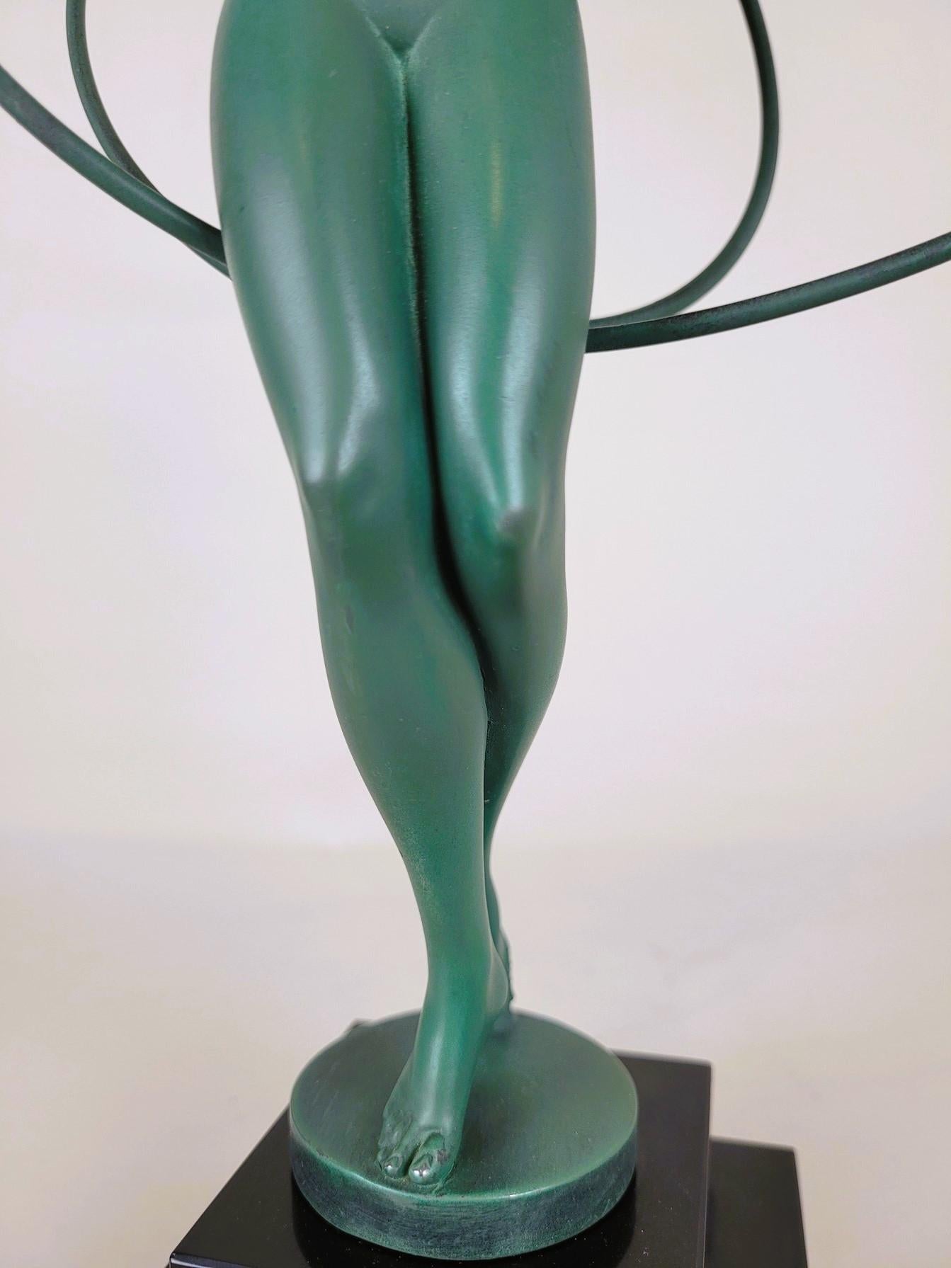 Illusion, Fayral And Max Le Verrier, Signed Sculpture, Art Deco, 20th Century For Sale 9