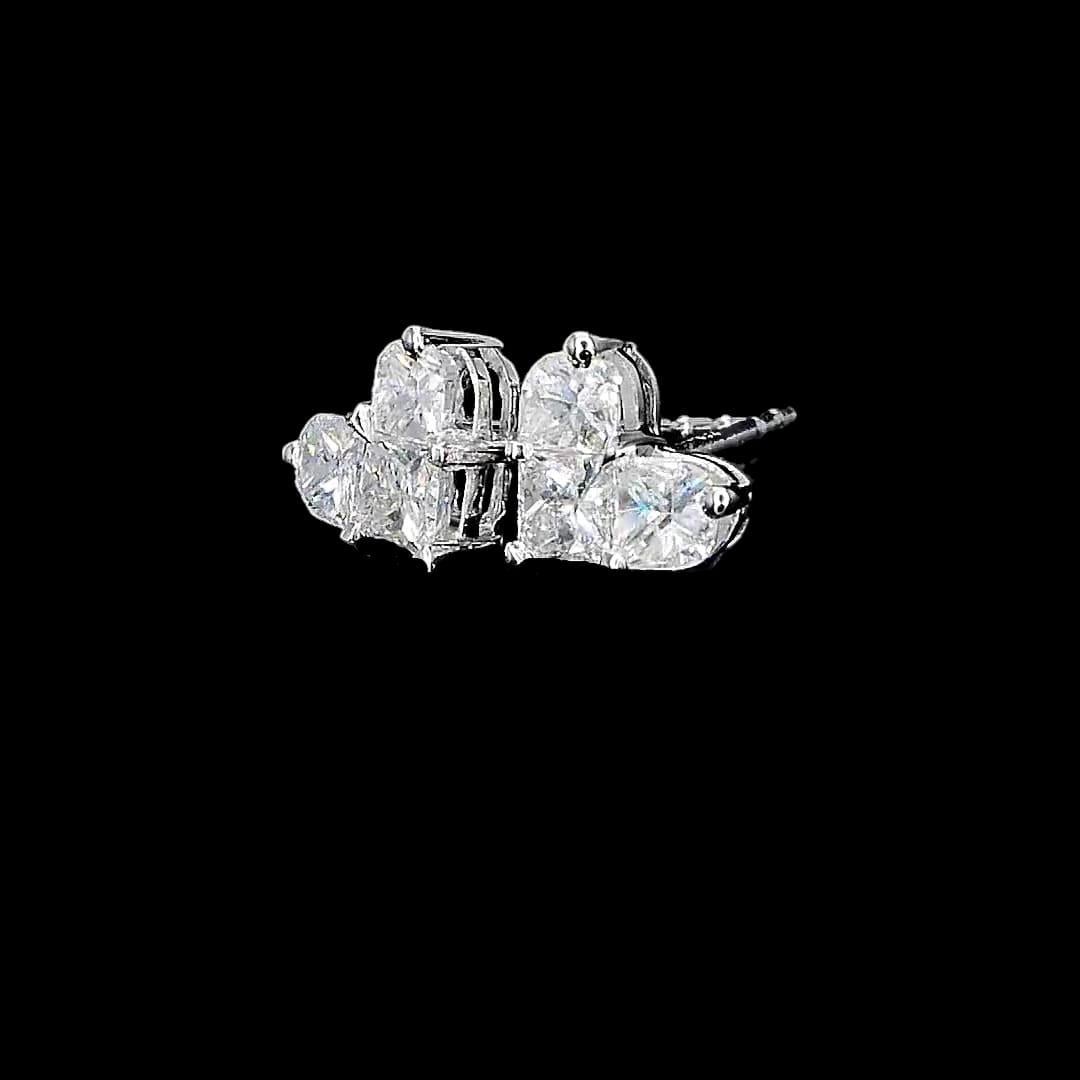 **100% NATURAL FANCY COLOUR DIAMOND JEWELRY**

✪ Jewelry Details ✪

♦ MAIN STONE DETAILS

➛ Stone Shape: heart
➛ Stone Weight: 6 pcs - 0.91 cts

♦ GROSS WEIGHT: 1.39 grams

➛ Metal Type: 18k White Gold
➛ Jewelry Type: Diamond earrings, Drop