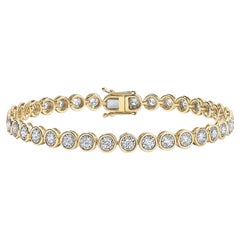 Illusion Line 14K Gelbgold Tennisarmband