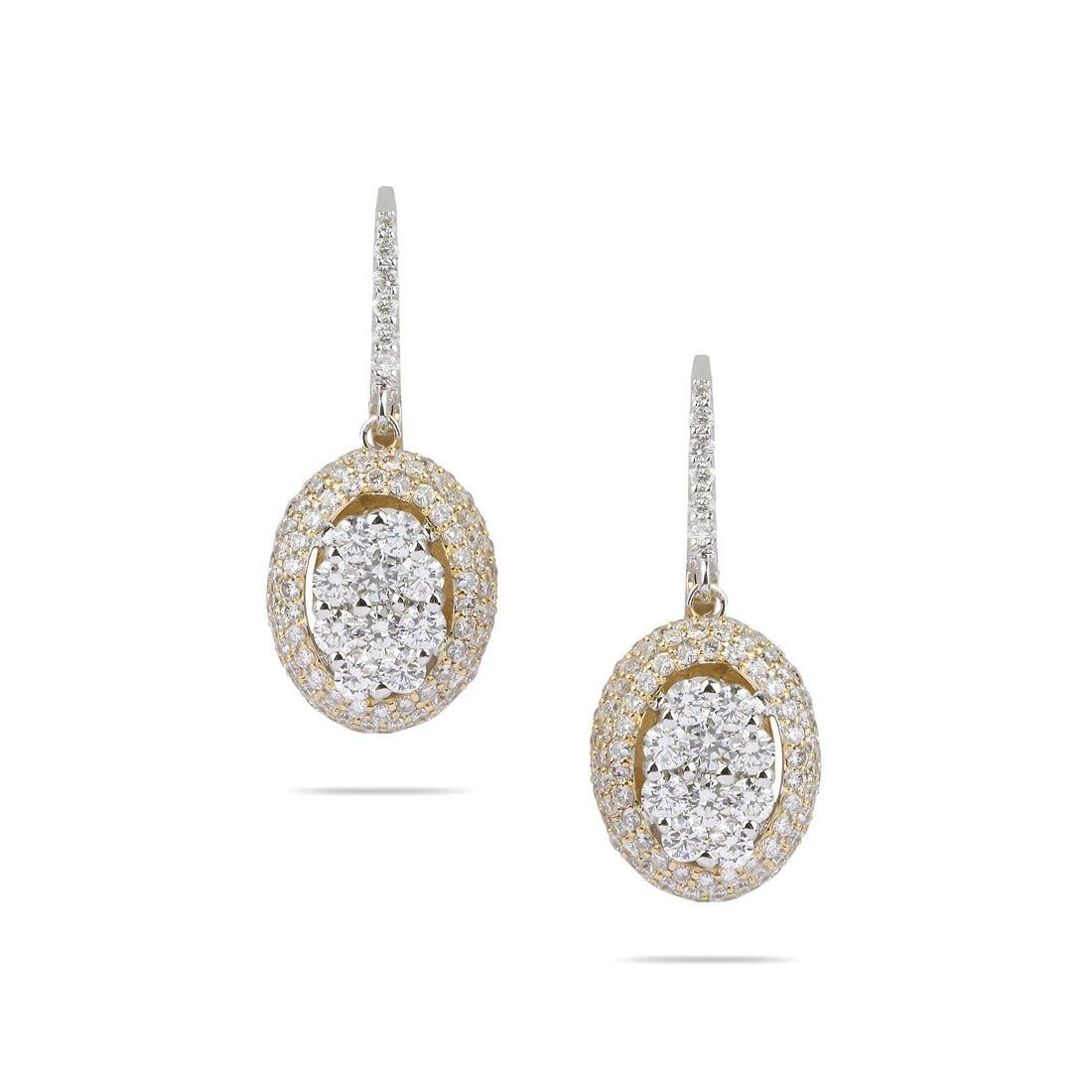 Pendientes Gota Ovalada Ilusión de Diamantes en Oro Blanco de 18 K

2.14 quilates de diamantes, color G-H, pureza VS-SI
7,8 gramos de oro blanco y amarillo de 18 quilates
Disponible en otros colores: Oro amarillo

No hay dos productos exactamente