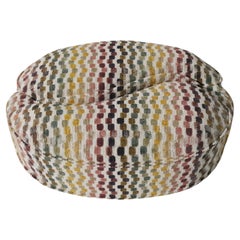 Illusion Pouf 'Orphisme' Upholstery by Alexandre Ligios, Organic Curves Chair
