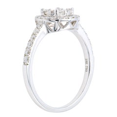 Illusion Round Diamond Halo Ring