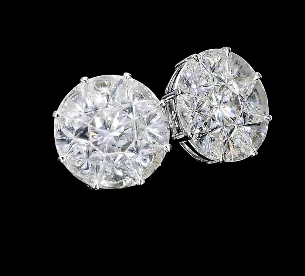 **100% NATURAL FANCY COLOUR DIAMOND JEWELRY**

✪ Jewelry Details ✪

♦ MAIN STONE DETAILS

➛ Stone Shape: round
➛ Stone Weight: 18 pcs – 3.80 cts

♦ GROSS WEIGHT: 4.40 grams

➛ Metal Type: 18k White Gold
➛ Jewelry Type: Diamond earrings, Stud
