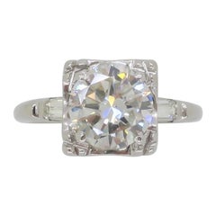 Vintage Illusion Set 1.57CTW Diamond Engagement Ring