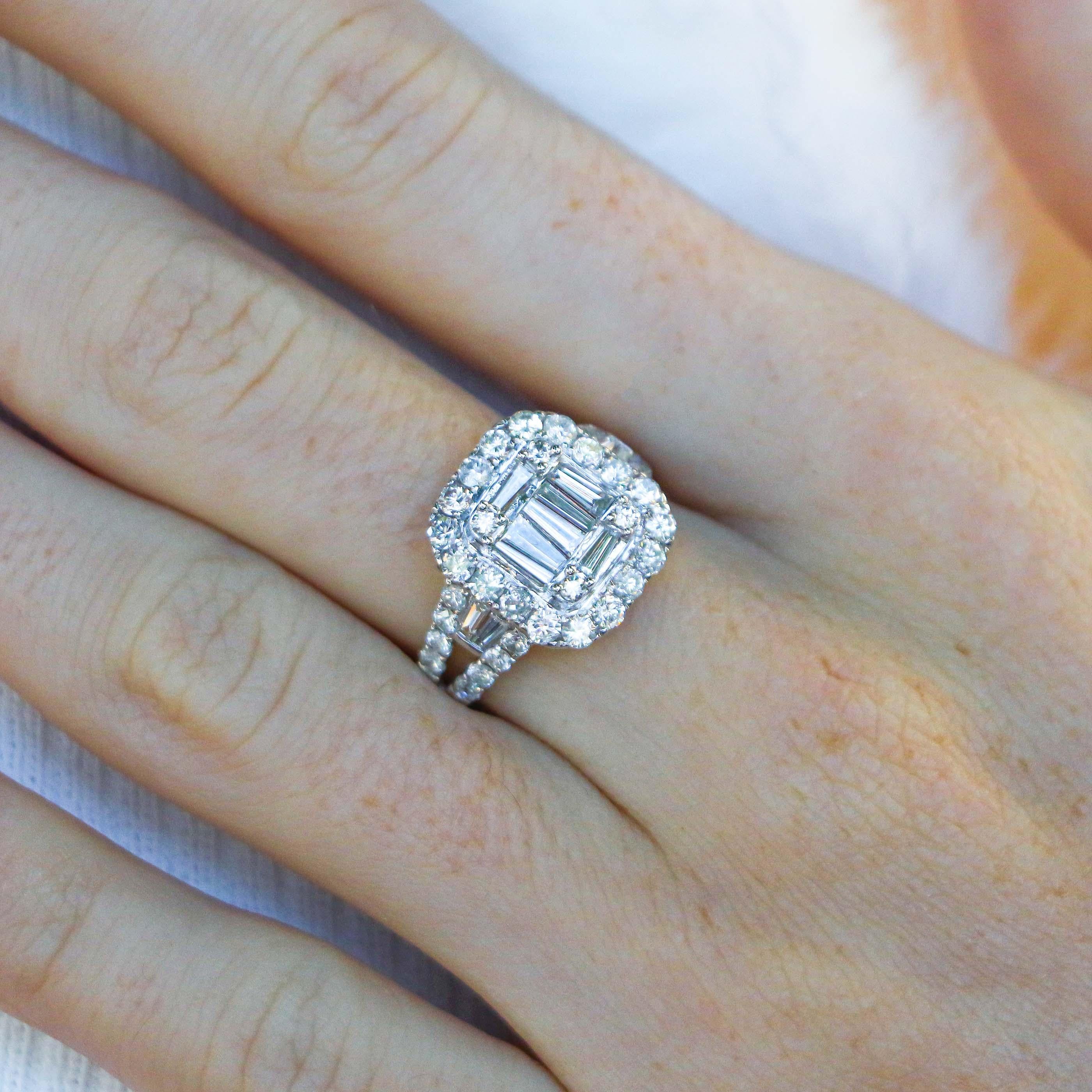 how much is a diamond cluster ring worth