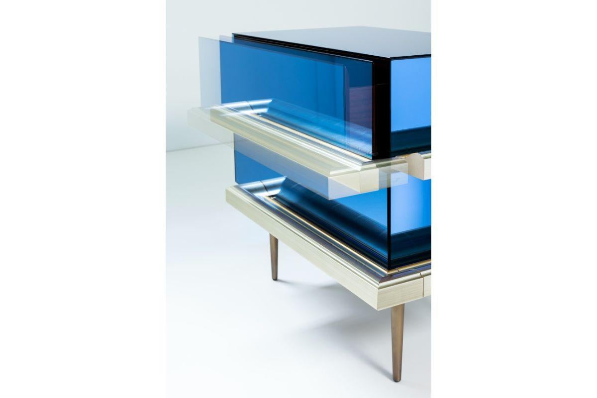 Illusion Set of 2 Nightstands Water Blue by Luis Pons 5