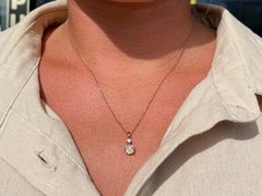 Illusion Setting Diamond Pendant in 18k Rose Gold
