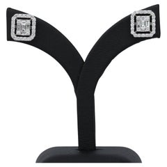 Illusion Setting Diamond Studs for Daily Wear and Chic Look Set in 18k Gold