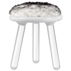 Illusion White Bear Kids Stool in Clear Acrylic by Circu Magical Furniture