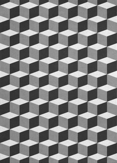 Illusion Wool Rug Monochrome