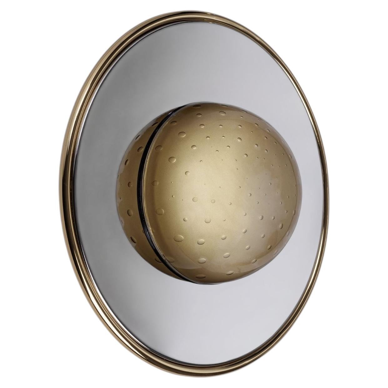 Lámpara de pared de cristal «Illusione Big Bronze» en venta