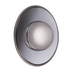 Illusione – Kleine graue Wandleuchte aus Glas