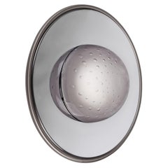 Illusione – Kleine graue Wandleuchte aus Glas