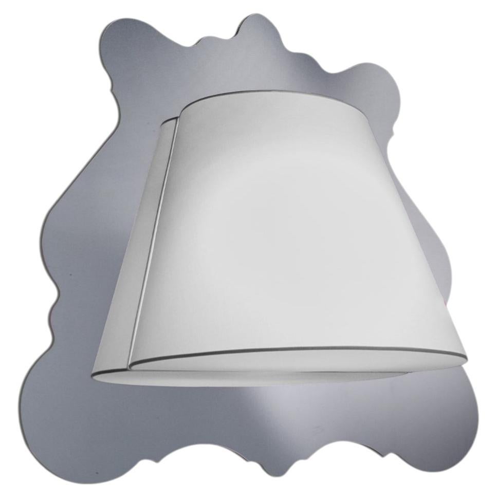Illusoria Barocco White Mirror Frame Wall Lamp For Sale